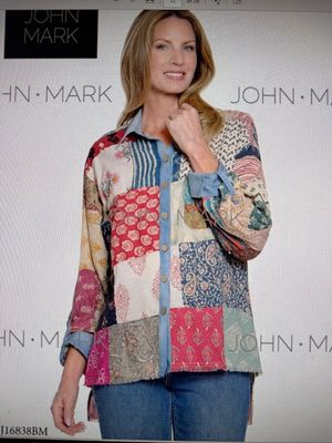 Patchwork Button Top