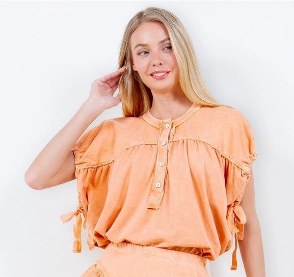 Mineralwash  Sleeveless Top, Size: S