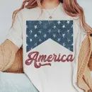 American Flag Shirt, Size: Medium