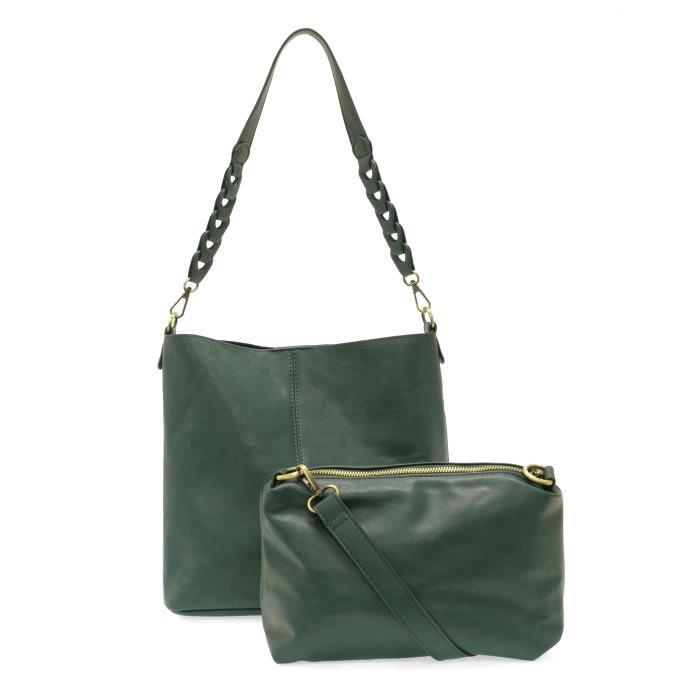 Tessa Convertible Hobo W/Link Shoulder Strap, Colour: Teal