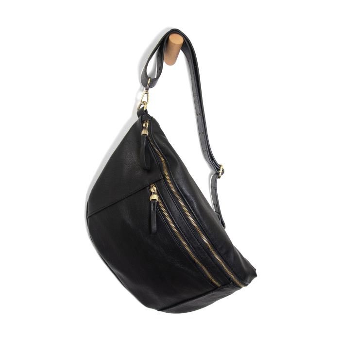 Mel Large Sling/Crossbody Bag, Colour: Black