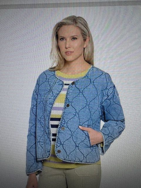 TL-Quilted Denim Jacket