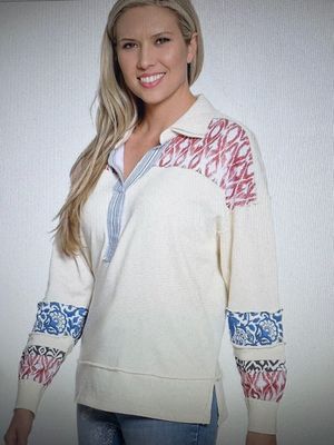 TL-Pieced Sleeve Top