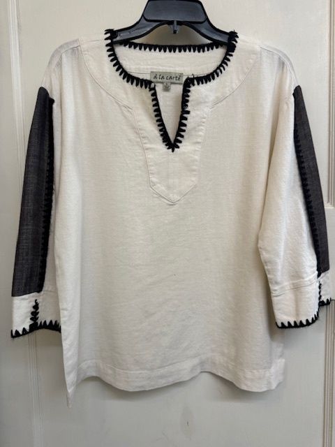 ALC-Crochet Trim Tunic