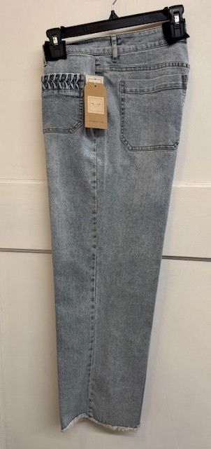 TL-Wide Leg Crop Pltd Pocket