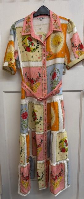 JM-Patchwork Midi Dress