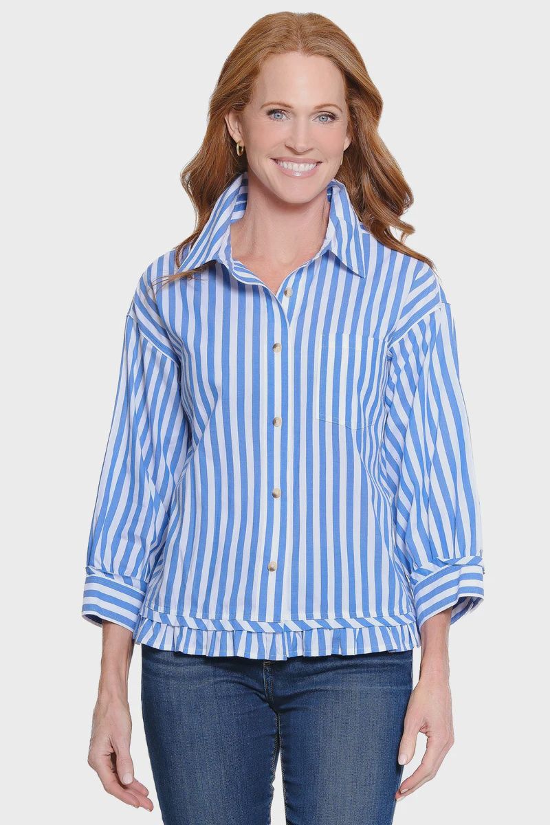 Ali Miles- Stripe Blouse