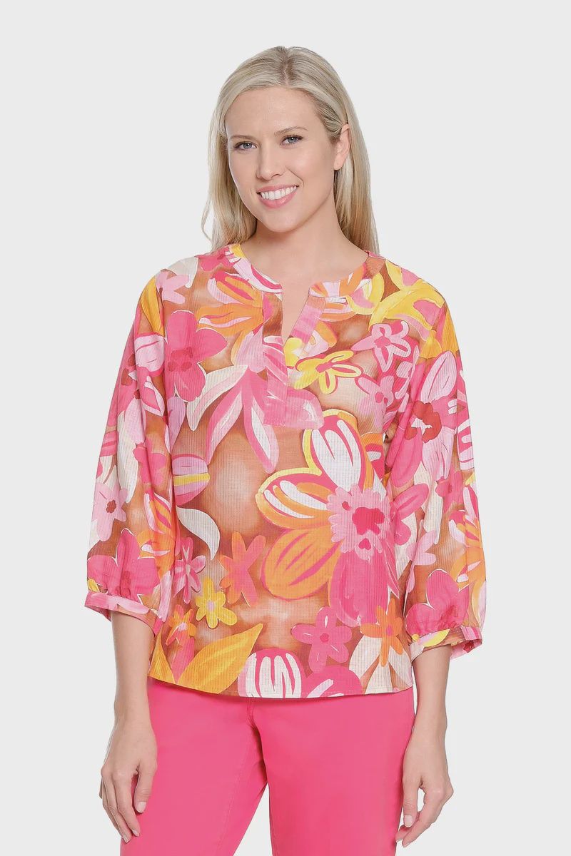 Tru Luxe-Floral Popover