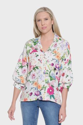 Tru Luxe-Floral Blouse