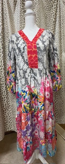 Shana-Silk Floral Dress