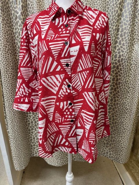 Shana-Zip Back Shirt