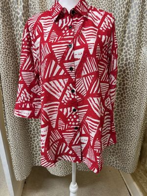 Shana-Zip Back Shirt