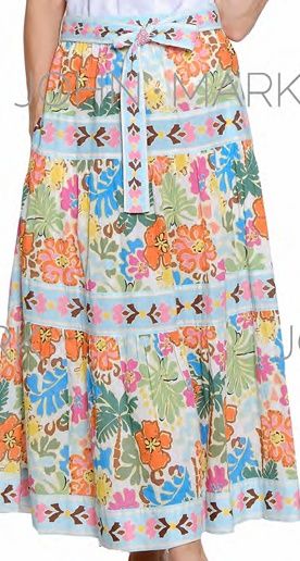 John Mark-Tiered Skirt