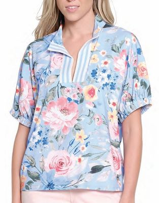 Tru Luxe-Knit Top w/Ribbon Trim