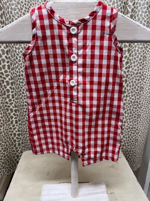 Rylee &amp; Faith - checked romper