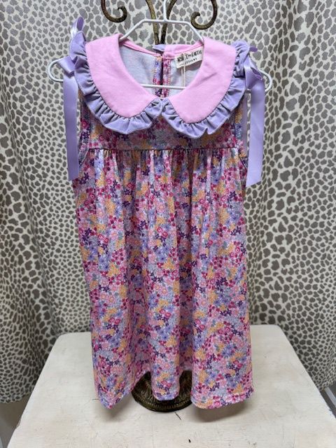 Rylee&amp;Faith-Ruffle Collar Floral dress