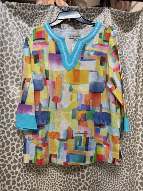 Ala Carte- Colorful print top
