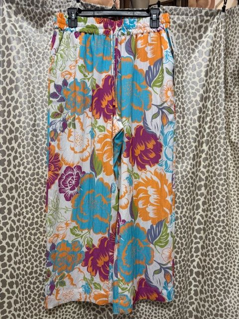 A La Carte-Flower Drawstring Pant