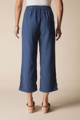 Habitat-Linen Button Capri