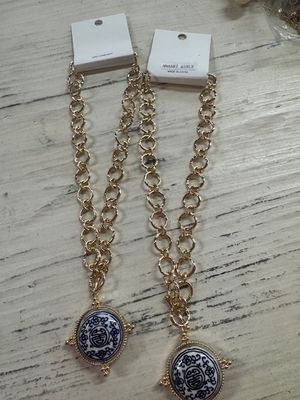 GS-Gold/Blue Necklace