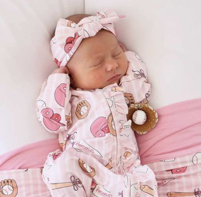 CadenLane Ballpark Girl Footie