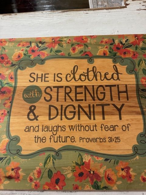 Wooden Plank Proverbs Sign