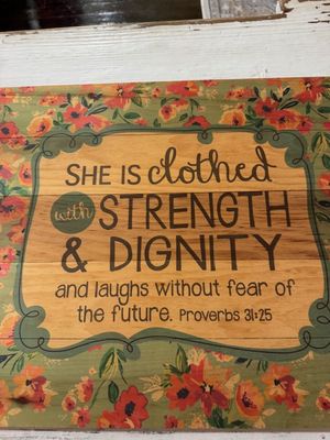 Wooden Plank Proverbs Sign