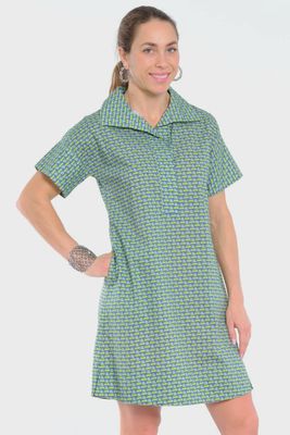 Lior-Agnes Lime/Navy Dress
