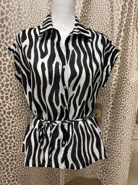 Tru Luxe-Zebra Top