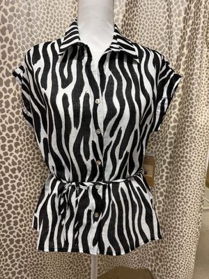 Tru Luxe-Zebra Top