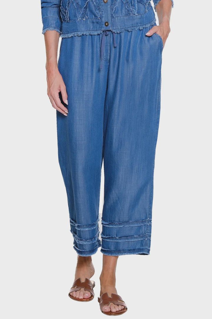 Multiples-Fringe Strip Pant