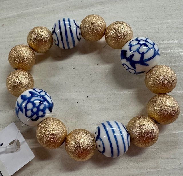 GS-Blue/White Beads