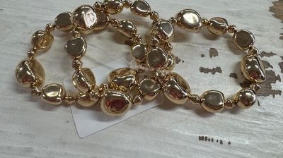 GS-Pebble Shape Bracelet Set