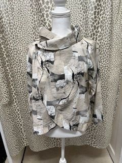 Shana-Black/Khaki Printed Jacket