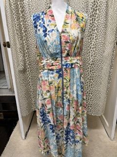 Shana-Floral Zip Front Dress