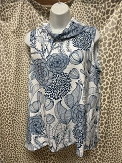 Shana- Printed cowl neck