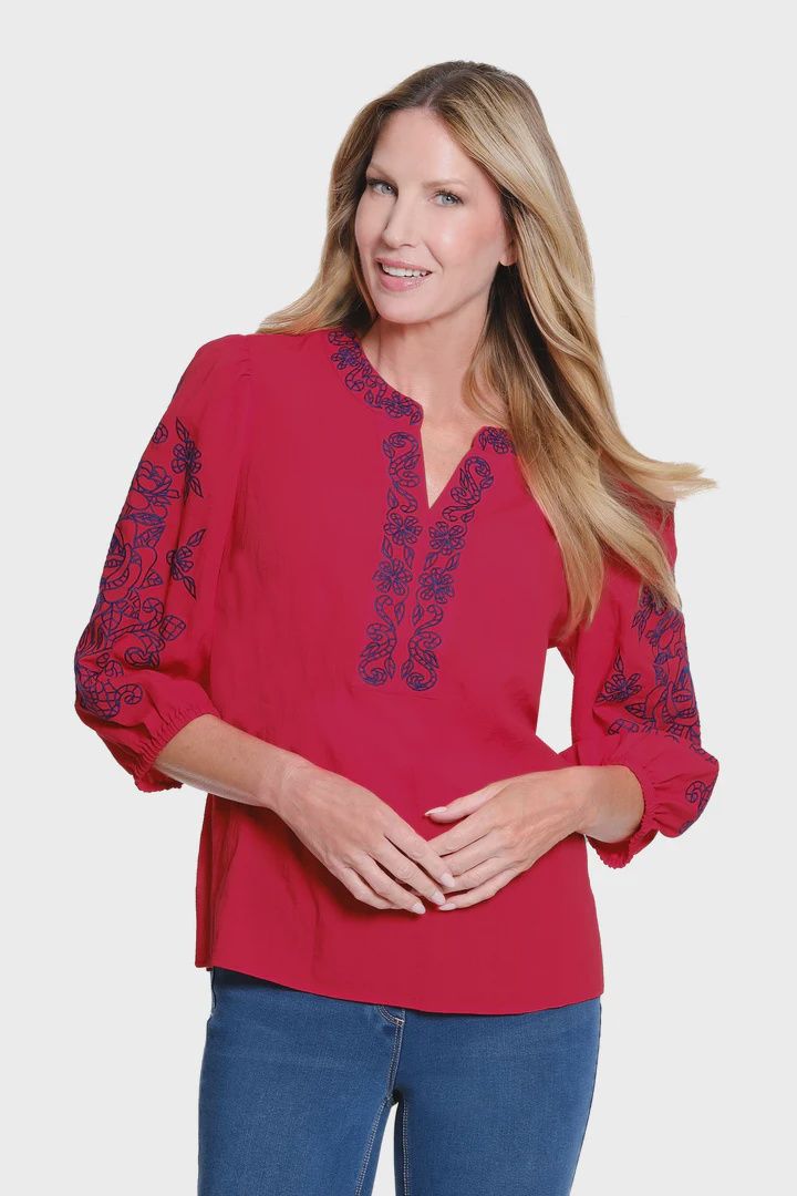 Multiples-Red/Navy Popover
