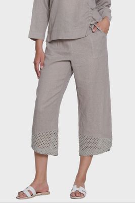 Ali Miles-Latte Linen Pant