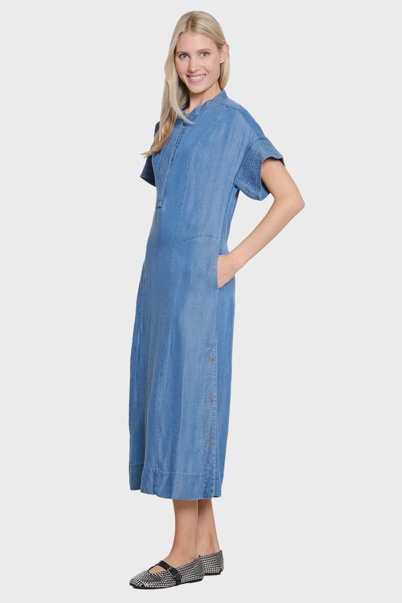 Tru Luxe-Dress w/Trapunto Stitching