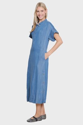Tru Luxe-Dress w/Trapunto Stitching