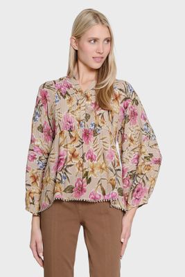 Tru Luxe-Pintucked Blouse