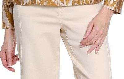 a la carte-Pull-On Wide Leg Twill Pant