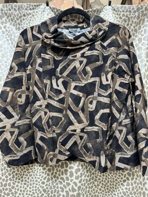 Shana-Black/Brown Printed Jacket