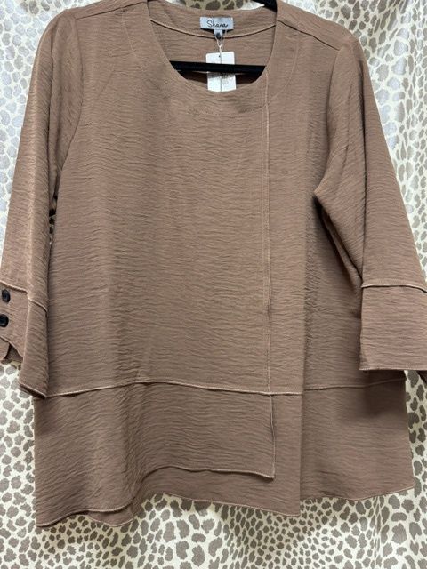 Shana-Brown Airflow Tunic