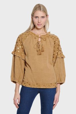 Tru Luxe - Gold Sequin Top