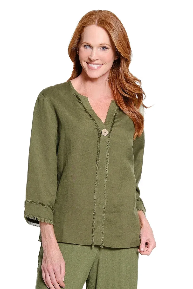 Slimsation-Fringe-Trim Top