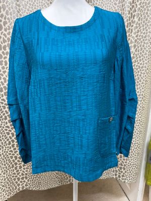 Habitat-Teal Jacquard Pullover