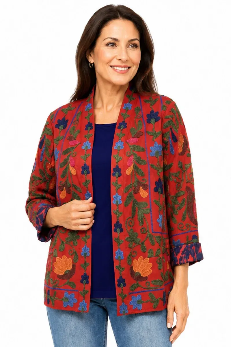 John Mark-Embroidered Jacket