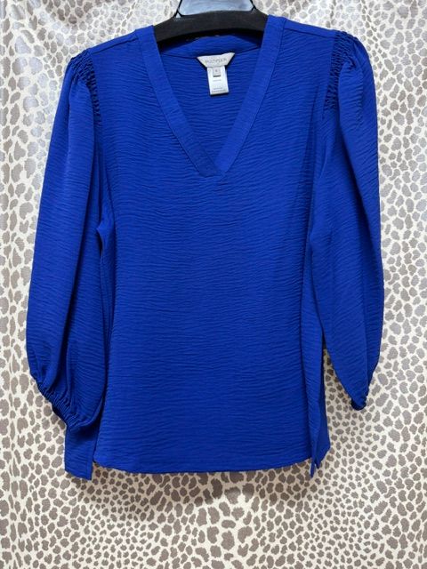 Multiples-Puff Sleeve Woven Top