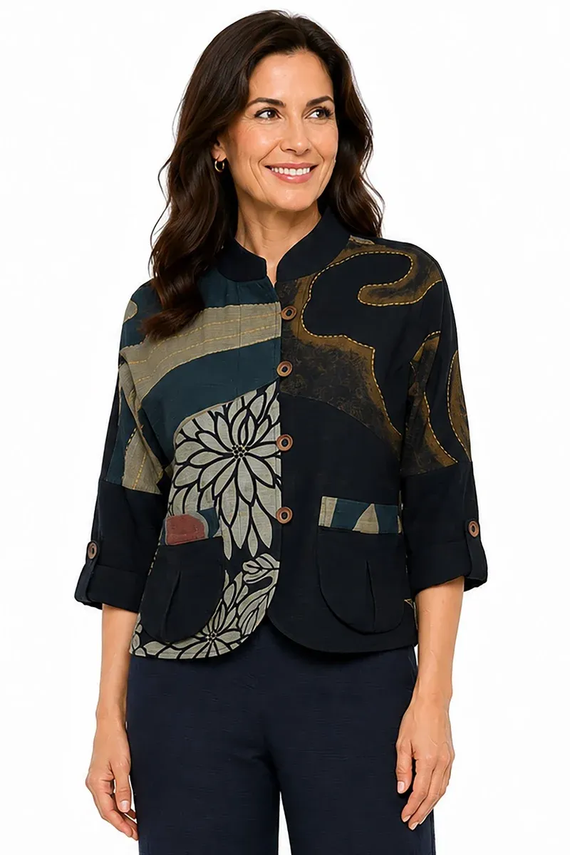 Ali Miles-Printed Woven Jacket